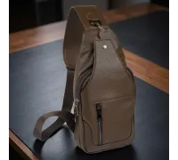 Сумка чоловіча шкіряна через плече Vintage 14390 Коричнева