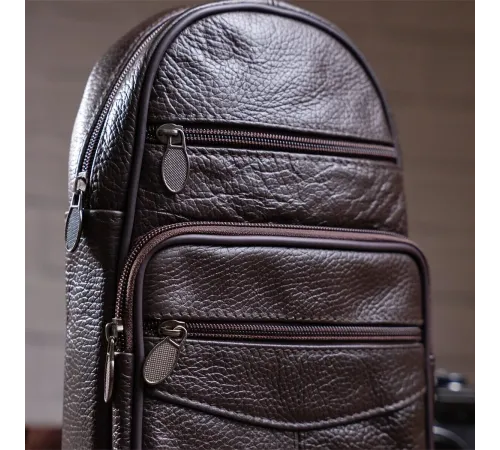 Сумка чоловіча через плече Vintage 14986 Коричнева