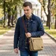 Текстильна сумка для ноутбука 13 дюймів через плече Vintage 20188 Хакі