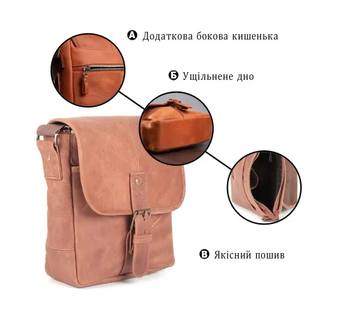 Сумка SHVIGEL 00883 Коричнева