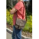 Сумка SHVIGEL 00890 з вінтажній шкіри Коричнева