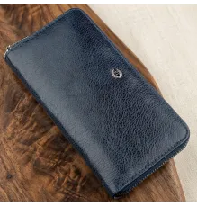 Вертикальний жіночий гаманець-клатч ST Leather 18864 Синій