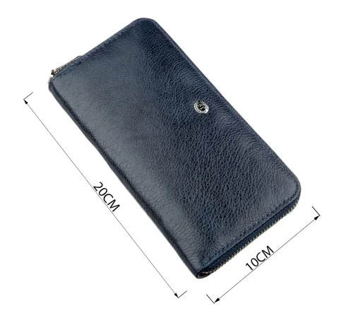 Вертикальний жіночий гаманець-клатч ST Leather 18864 Синій