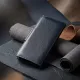 Добротний вертикальний клатч унісекс на хлястику з магнітом GRANDE PELLE 11221 Синій
