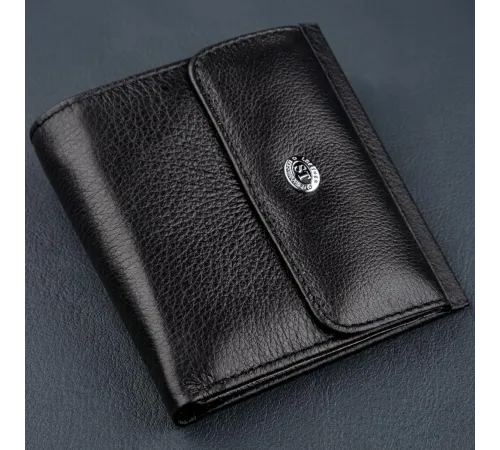 Жіночий гаманець з монетницьою ST Leather 18919 Чорний