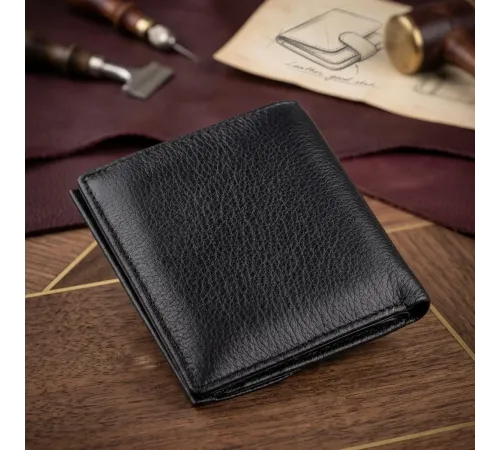Жіночий гаманець з монетницьою ST Leather 18919 Чорний