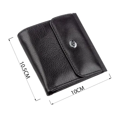 Жіночий гаманець з монетницьою ST Leather 18919 Чорний