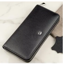 Жіночий клатч на блискавки ST Leather 18863 Чорний