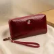 Жіночий клатч з двома відділеннями ST Leather 18907 Бордовий