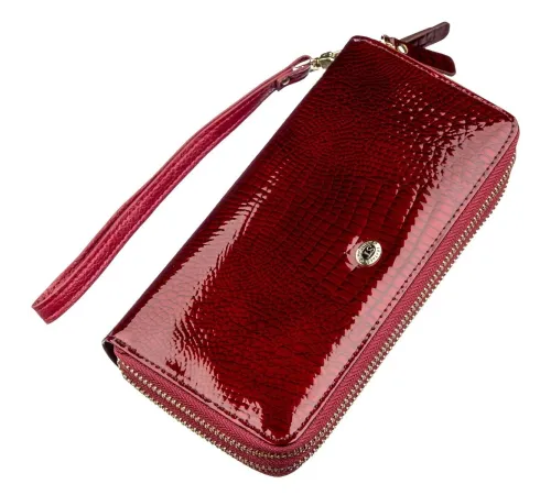 Жіночий клатч з двома відділеннями ST Leather 18907 Бордовий