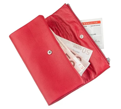 Жіночий шкіряний гаманець ST Leather 20091 Червоний