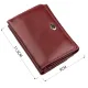 Компактний жіночий гаманець на кнопці ST Leather 18885 Темно-червоний