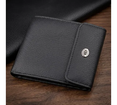 Гаманець ST Leather 18313 (ST155) шкіряний Чорний