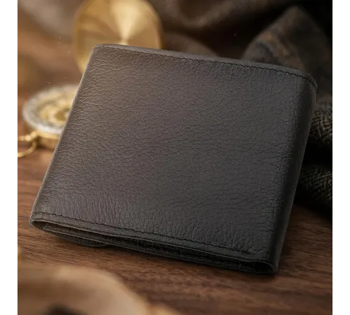 Гаманець ST Leather 18313 (ST155) шкіряний Чорний