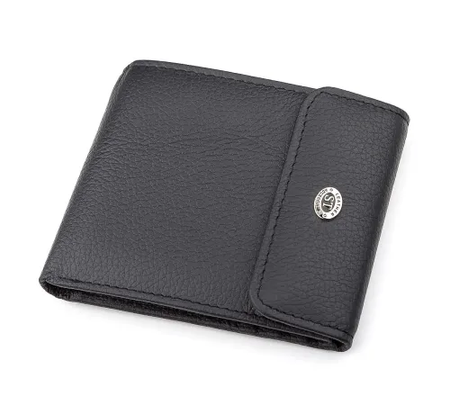 Гаманець ST Leather 18313 (ST155) шкіряний Чорний