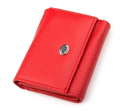 Гаманець ST Leather 18323 (ST440) дуже зручний жіночий Червоний