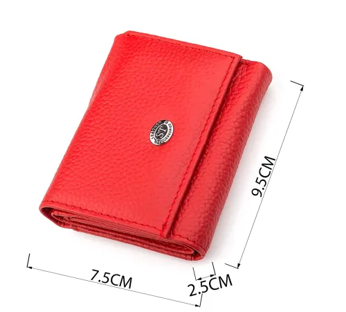 Гаманець ST Leather 18323 (ST440) дуже зручний жіночий Червоний