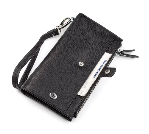 Гаманець ST Leather 18383 (ST420) надійний Чорний