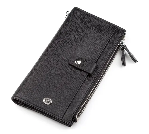 Гаманець ST Leather 18383 (ST420) надійний Чорний