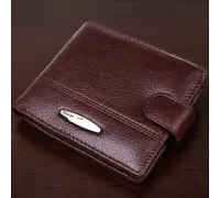 Гаманець горизонтальний чоловічий флотар шкіряний TAILIAN 19009 Коричневий