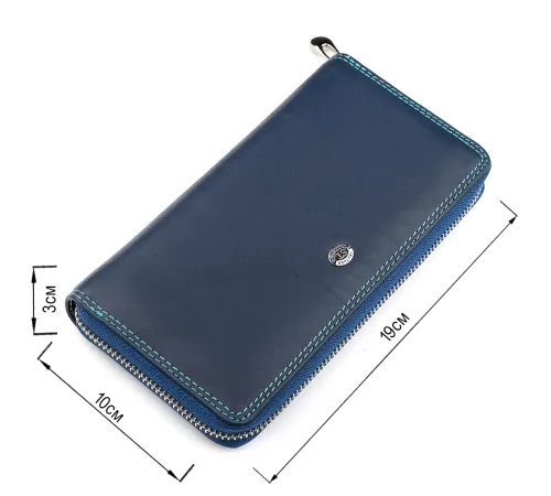 Гаманець жіночий ST Leather 18375 (SB71) на блискавці Синій