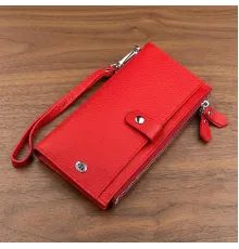 Гаманець жіночий ST Leather 18381 (ST420) багатофункціональний Червоний