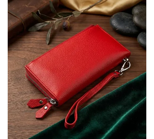 Гаманець жіночий ST Leather 18381 (ST420) багатофункціональний Червоний