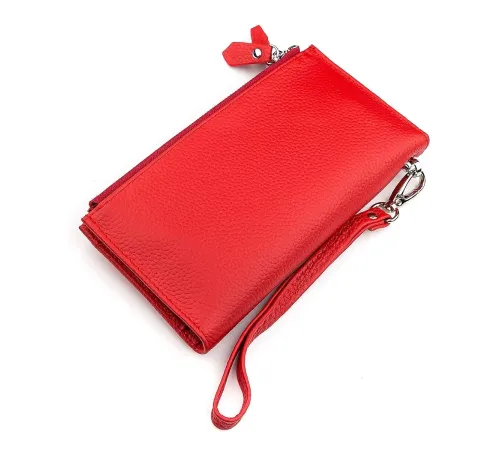 Гаманець жіночий ST Leather 18381 (ST420) багатофункціональний Червоний