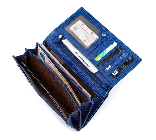 Гаманець жіночий ST Leather 18394 (S3001A) місткий Синій