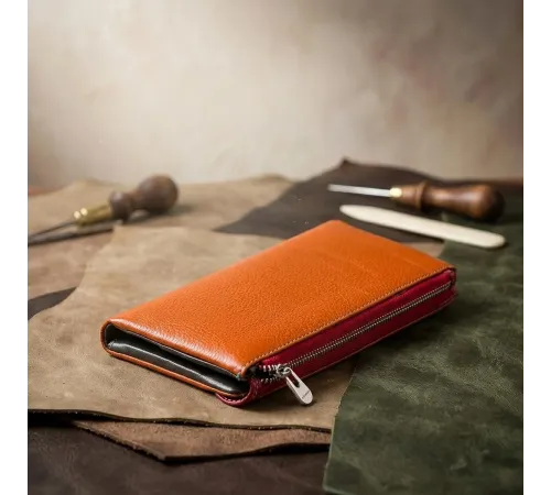 Гаманець жіночий ST Leather 18406 (SB42-2) багатофункціональний Червоний