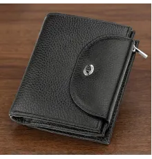 Гаманець жіночий ST Leather 18411 (ST410) компактний Чорний