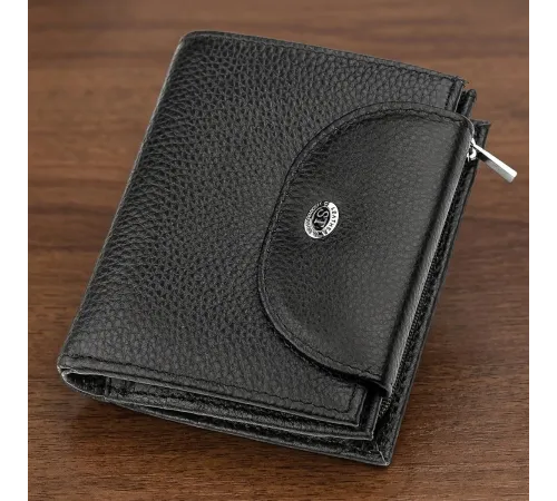 Гаманець жіночий ST Leather 18411 (ST410) компактний Чорний