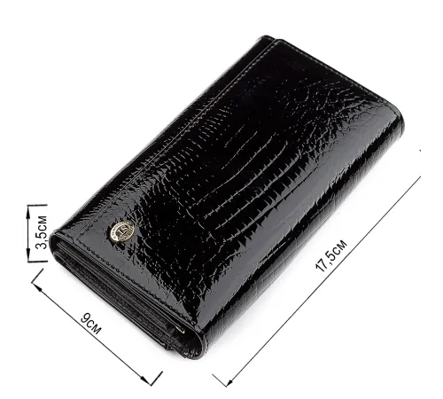 Гаманець жіночий ST Leather 18433 (S9001A) надійний Чорний