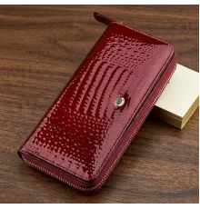 Гаманець жіночий ST Leather 18434 (S7001A) на блискавці Бордовий