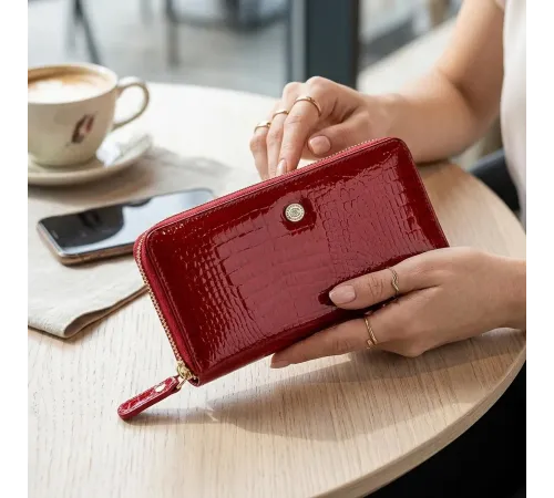 Гаманець жіночий ST Leather 18436 (S7001A) місткий Червоний