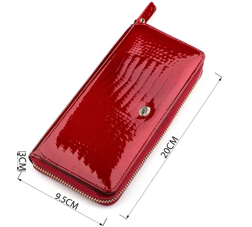 Гаманець жіночий ST Leather 18436 (S7001A) місткий Червоний