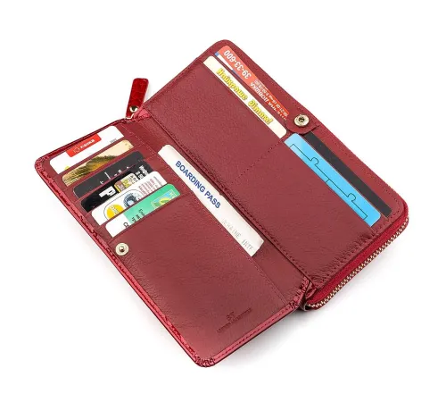 Гаманець жіночий ST Leather 18436 (S7001A) місткий Червоний