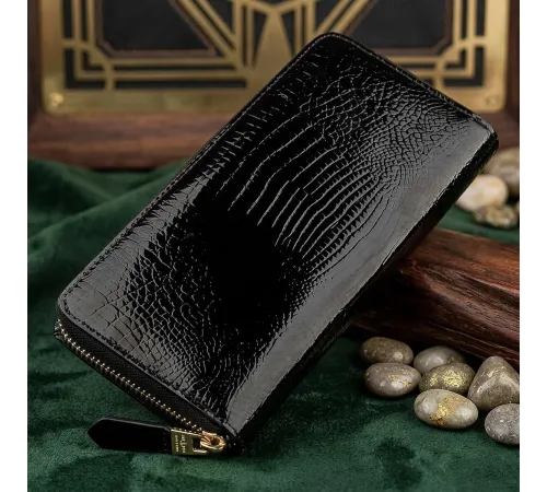 Гаманець жіночий ST Leather 18437 (S7001A) натуральна шкіра Чорний