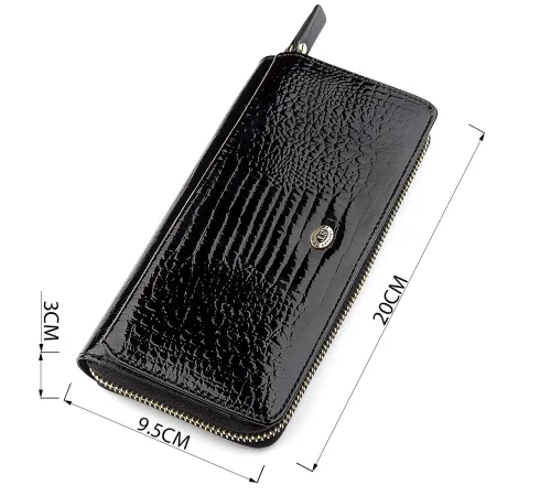 Гаманець жіночий ST Leather 18437 (S7001A) натуральна шкіра Чорний
