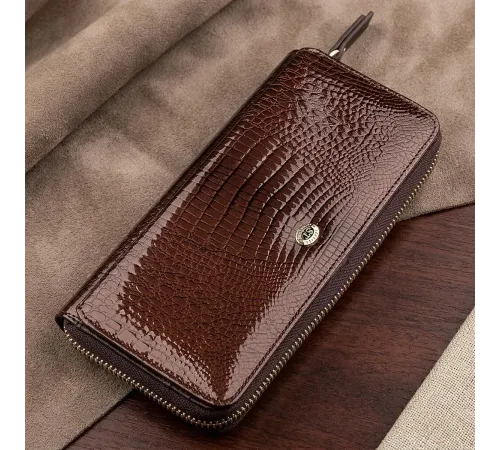 Гаманець жіночий ST Leather 18438 (S7001A) багатофункціональний Коричневий