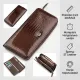 Гаманець жіночий ST Leather 18438 (S7001A) багатофункціональний Коричневий