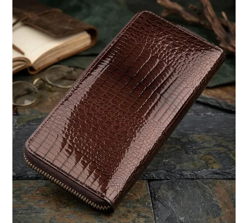 Гаманець жіночий ST Leather 18438 (S7001A) багатофункціональний Коричневий
