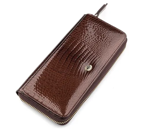 Гаманець жіночий ST Leather 18438 (S7001A) багатофункціональний Коричневий