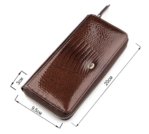 Гаманець жіночий ST Leather 18438 (S7001A) багатофункціональний Коричневий