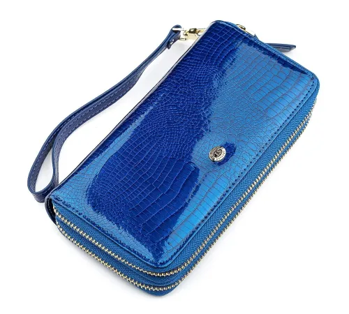 Гаманець жіночий ST Leather 18447 (S5001A) на блискавці Синій