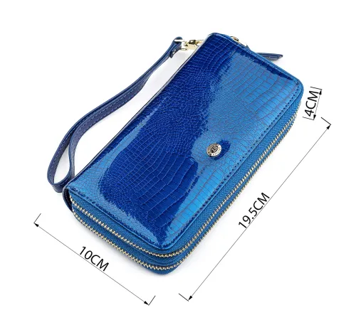 Гаманець жіночий ST Leather 18447 (S5001A) на блискавці Синій