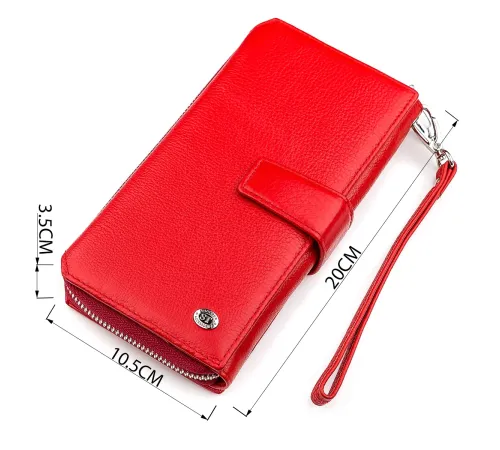 Гаманець жіночий ST Leather 18456 (SТ228) дуже гарний Червоний