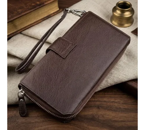 Гаманець жіночий ST Leather 18457 (SТ228) з натуральної шкіри Коричневий