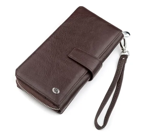Гаманець жіночий ST Leather 18457 (SТ228) з натуральної шкіри Коричневий