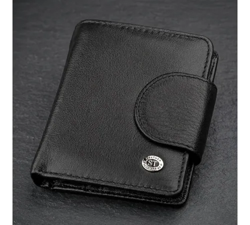 Гаманець жіночий ST Leather 18497 (ST415) шкіряний Чорний